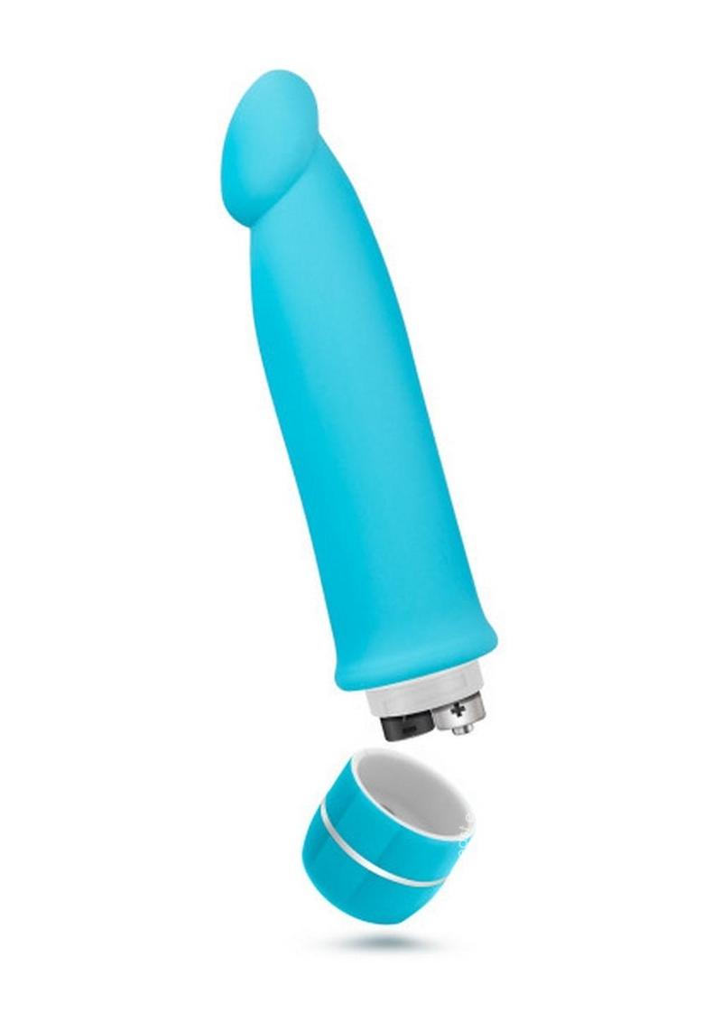 Luxe Purity Vibrating Silicone Dildo 7.5"