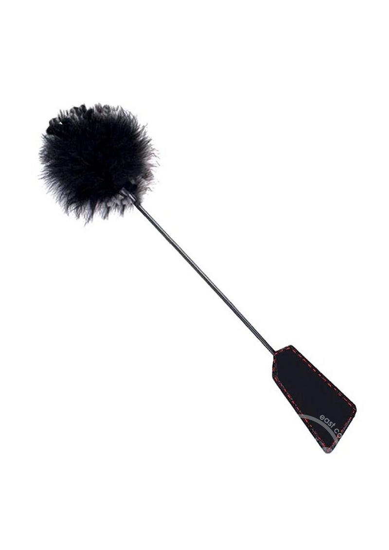 Orange Riding Crop & Feather Tickler – Dual Sensation Impact Toy