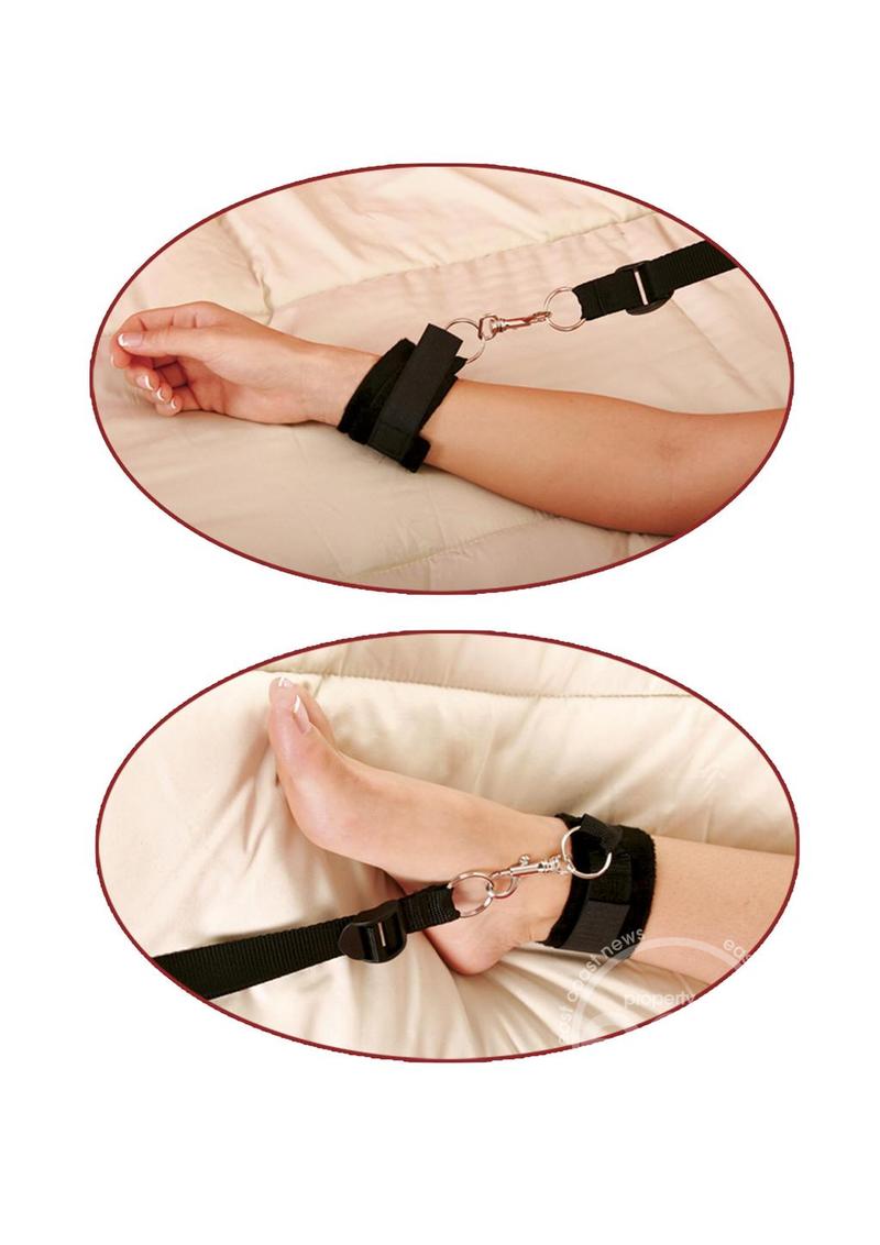 Fetish Fantasy Series Bed Bindings Restraint (4 Piece Kit)