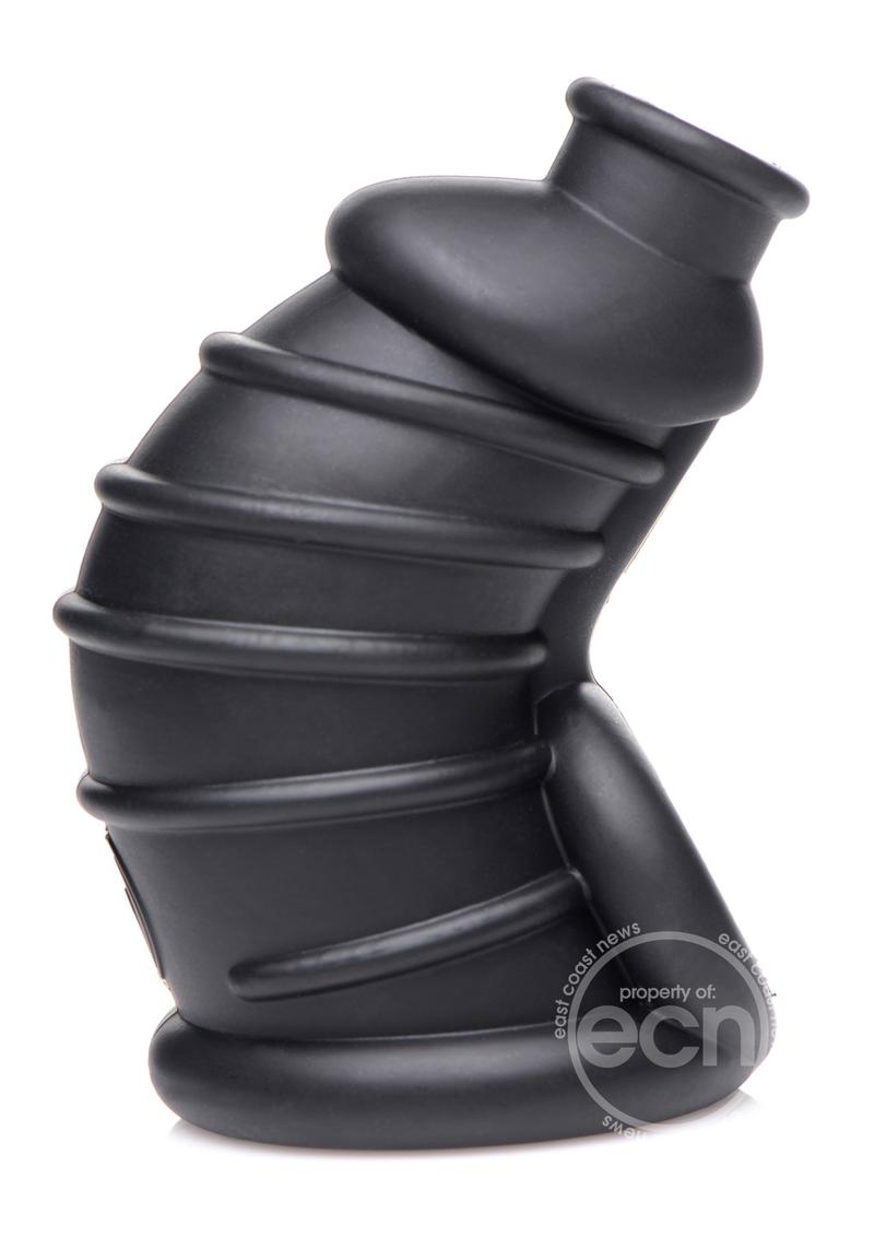 Master Series Dark Chamber Silicone Chastity Cage