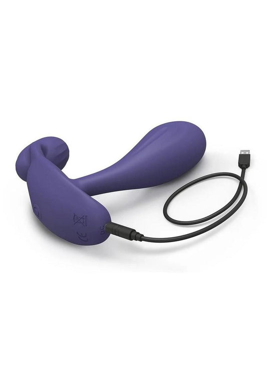 Witty Rechargeable Vibrator with Clitoral Stimulator