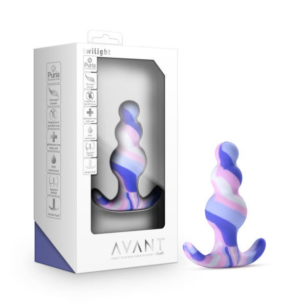 Avant Twilight Blue Silicone Anal Plug