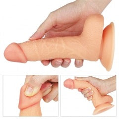 Lovetoy Ultra Soft Dude 7-Inch Realistic Dildo with Suction Base