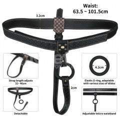 Lovetoy Rebellion Reign Adjustable Strap-On Harness – Black