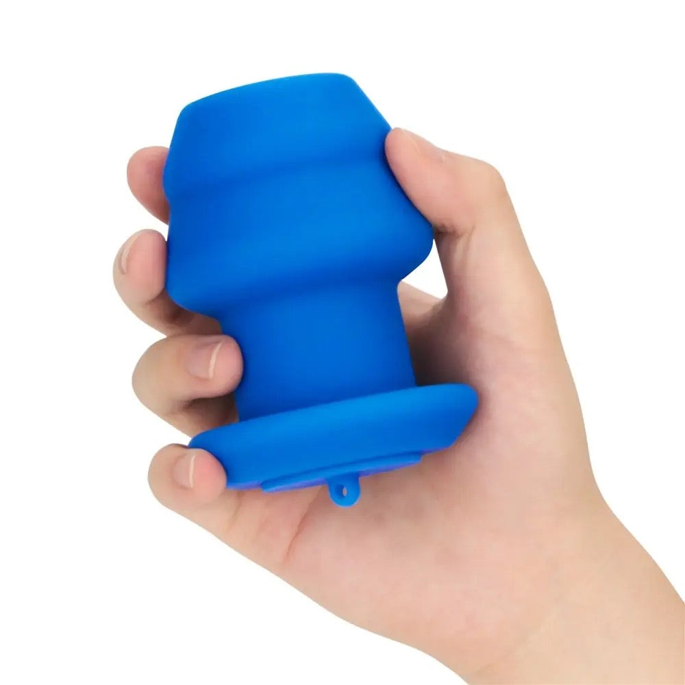 Lovetoy Pinnacle Pro Bulge Peeper Silicone Anal Plug - Beginner Prostate Massager (Blue)