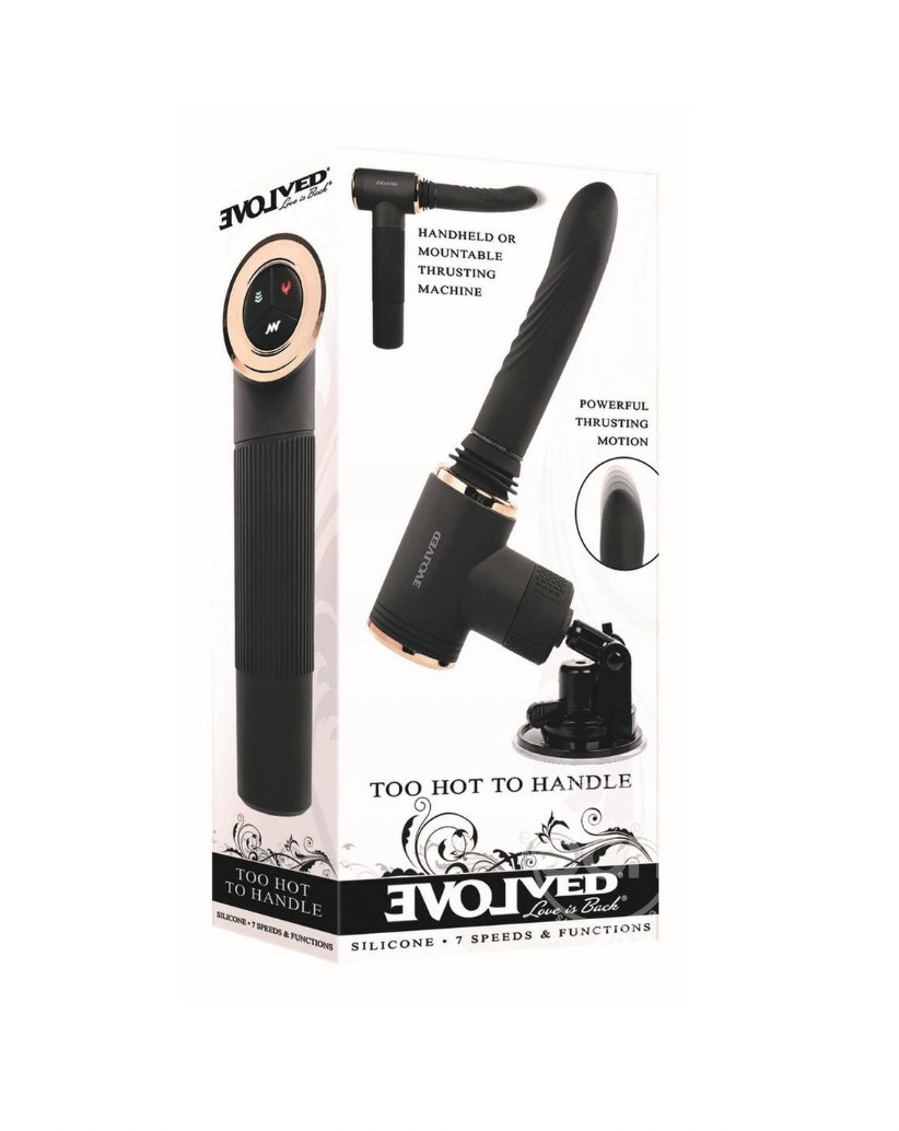 Too Hot to Handle Thrusting Vibrator with Suction Cup
