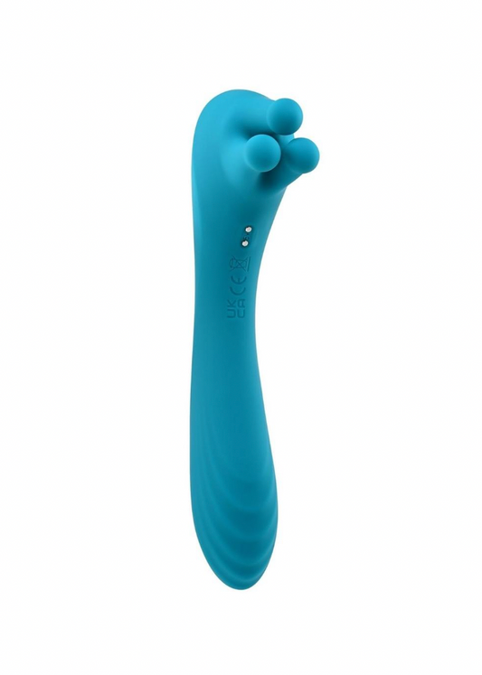 Heads or Tails Silicone Rechargeable Dual Vibrator