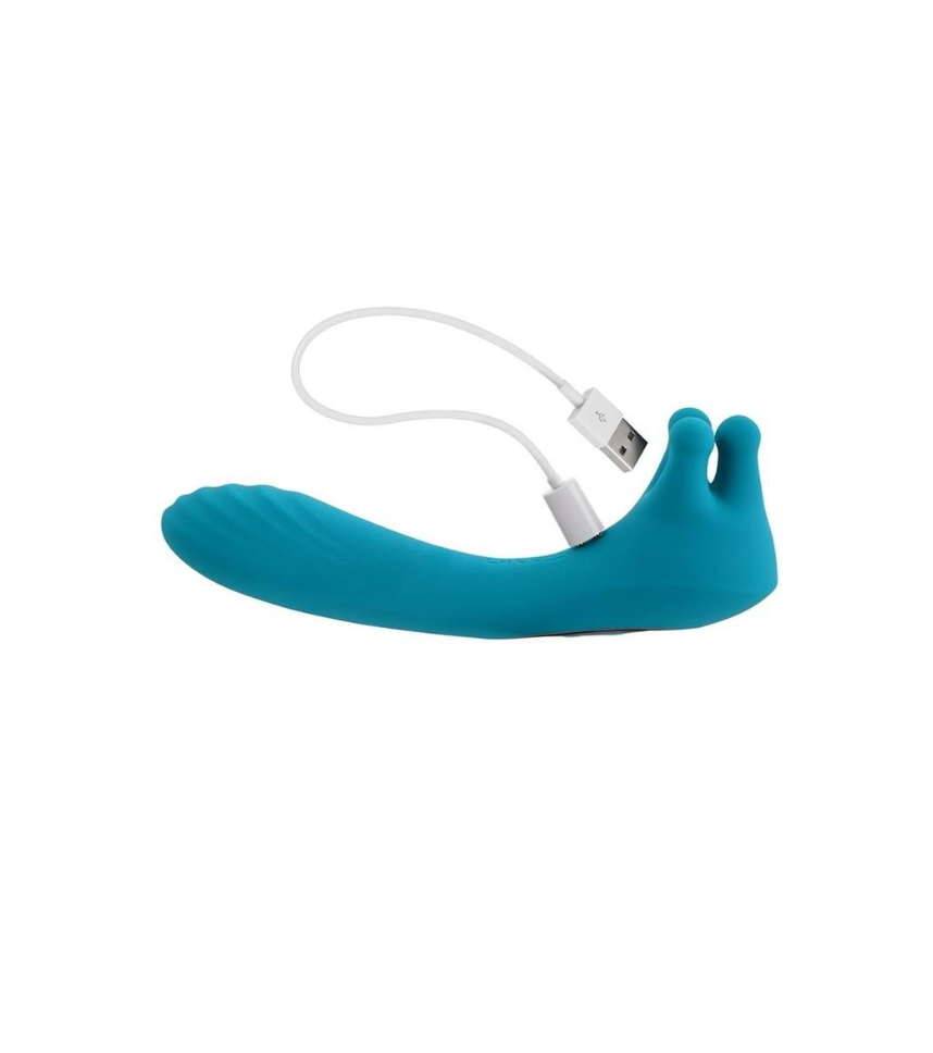 Heads or Tails Silicone Rechargeable Dual Vibrator