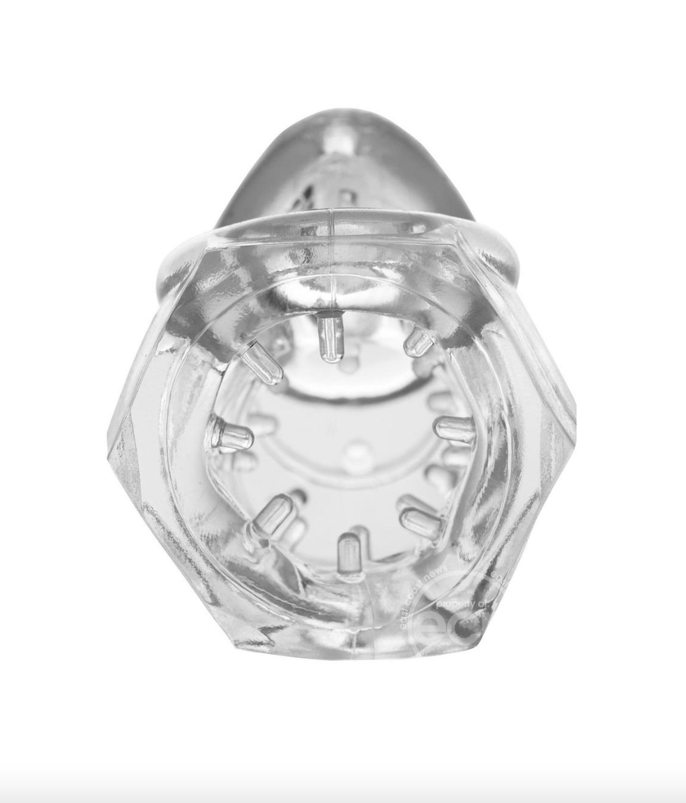 Master Series Detained 2.0 Restrictive Chastity Cage with Nubs