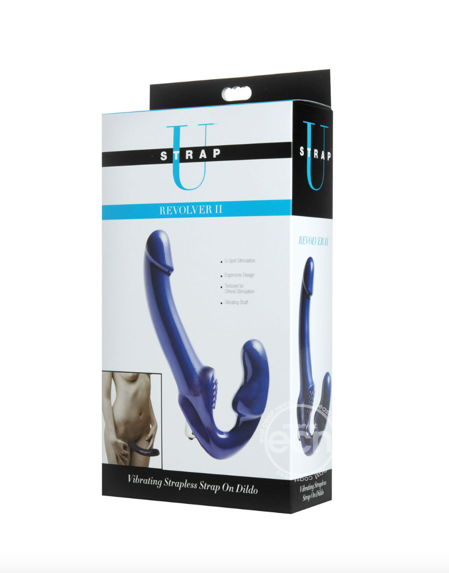 Strap U Revolver II Vibrating Strapless Strap On