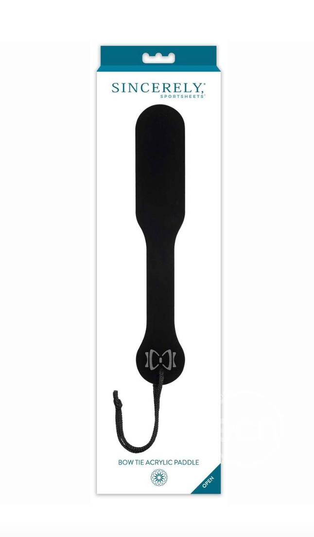 Sincerely Bow Tie Acrylic Paddle