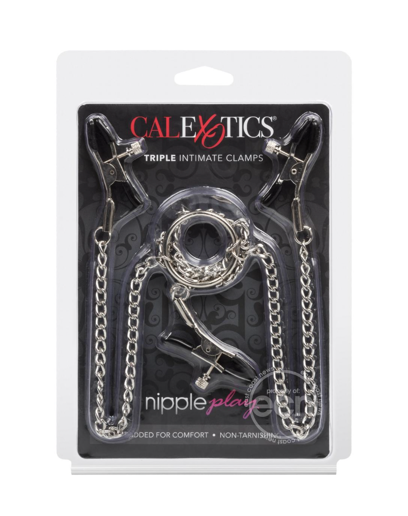 Nipple Play Triple Intimate Nipple and Clitoral Clamps