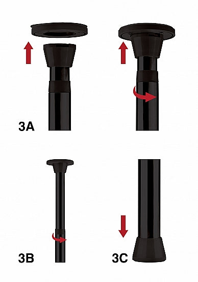 OUCH! Dance Pole- Black