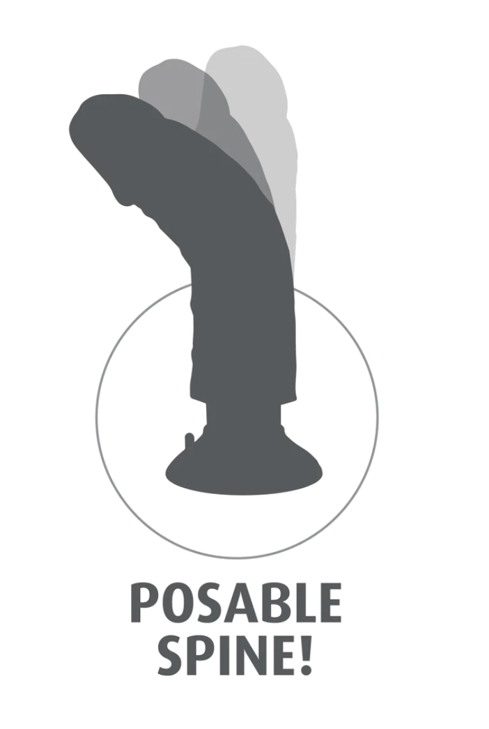 King Cock 8" Vibrating Cock & Balls