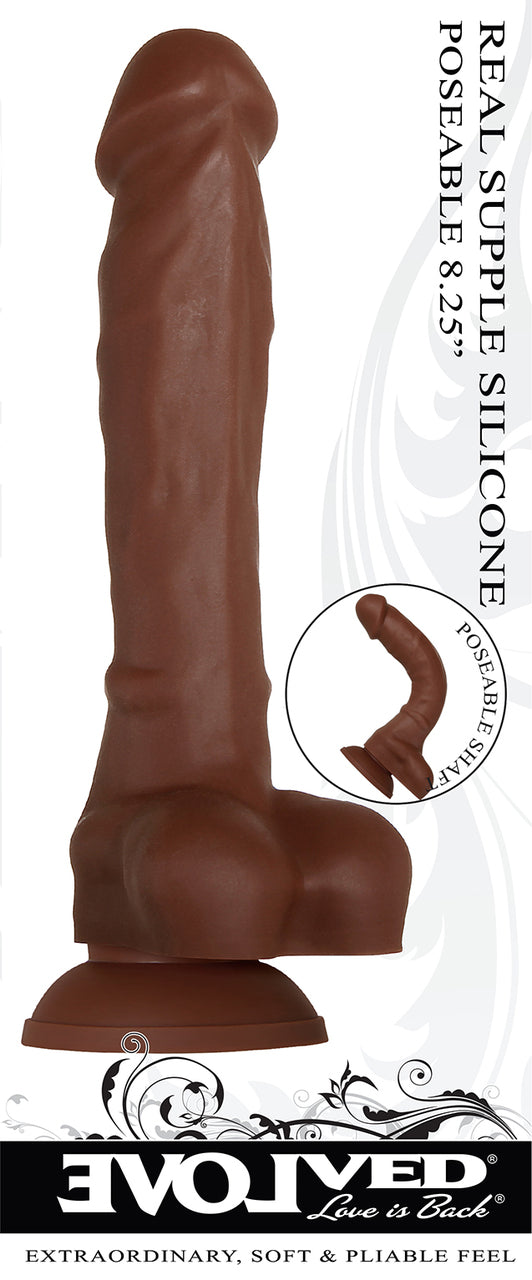 Real Supple Silicone Dildo 8.25"