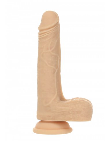 Naked Addiction 7.5" Rotating & Thrusting Vibrating Dong- Vanilla