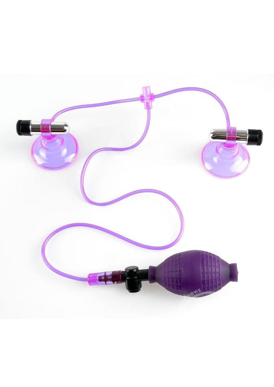 Fetish Fantasy Series Vibrating Nipple Suckers Pump