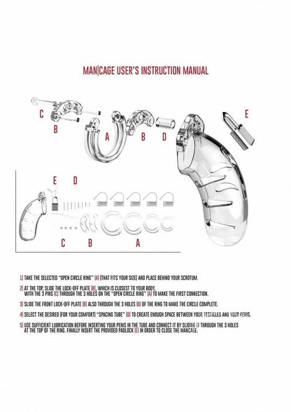 Man Cage Model 04 Male Chastity with Lock 4.5in