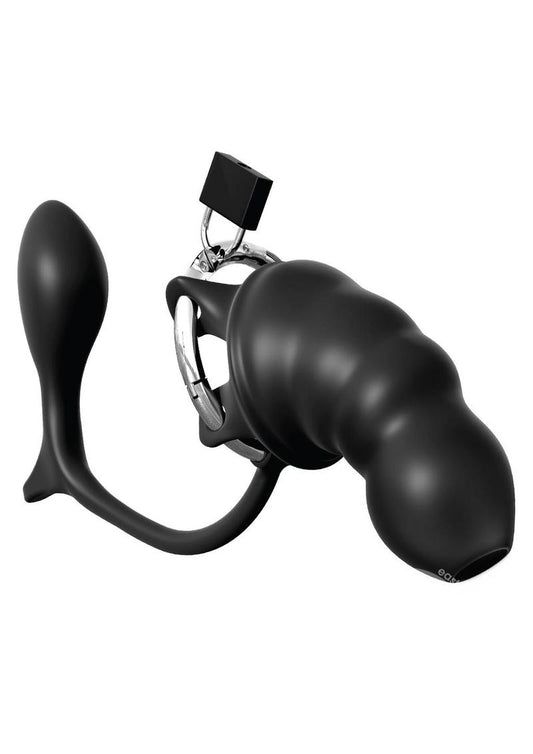 Anal Fantasy Elite Silicone Ass-Gasm Cock Blocker Chastity Cage