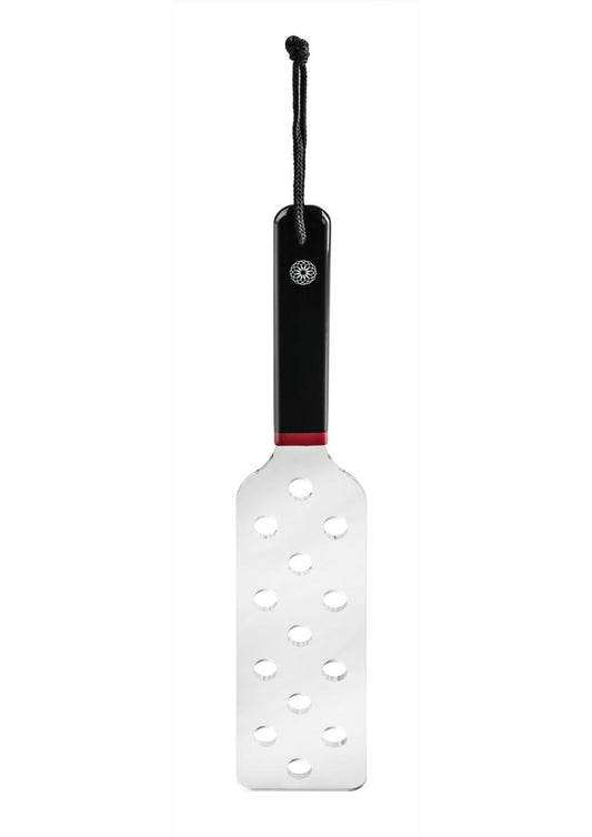 Saffron Acrylic Impression Spanker – Clear & Black