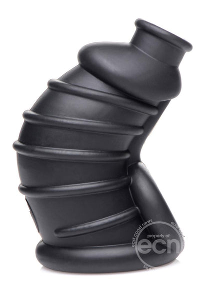 Master Series Dark Chamber Silicone Chastity Cage