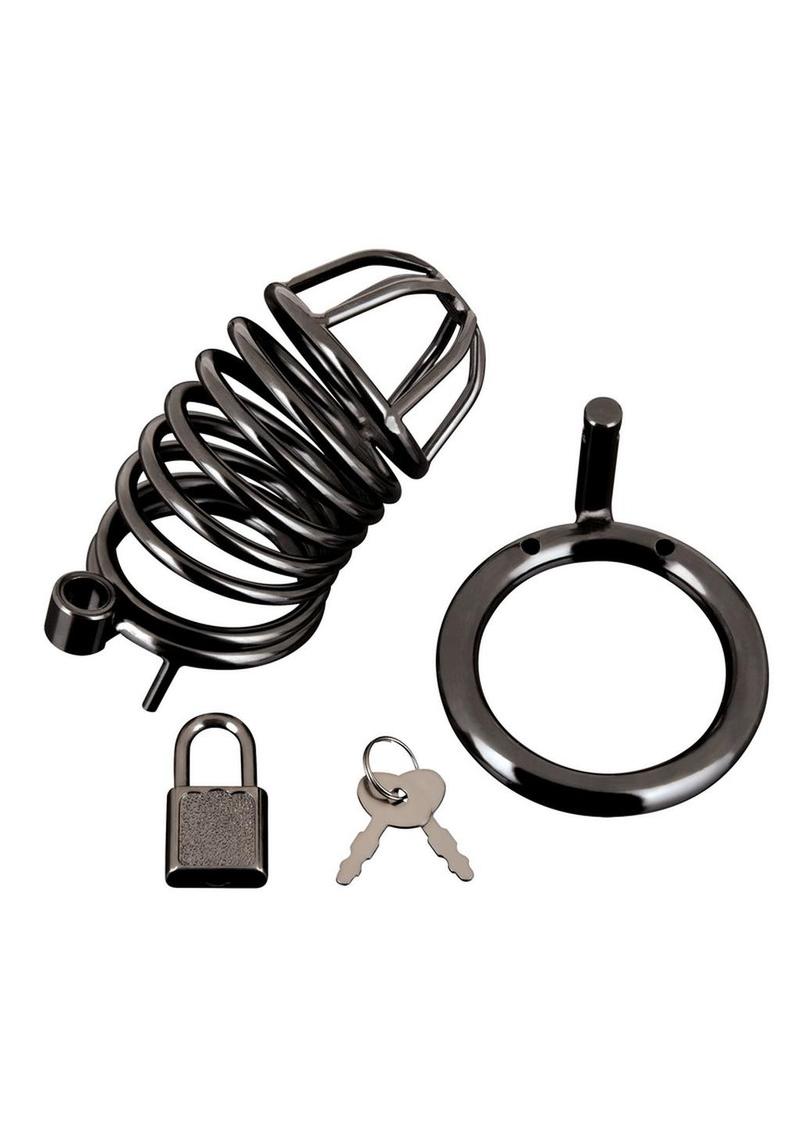 Blue Line Deluxe Chastity Cage