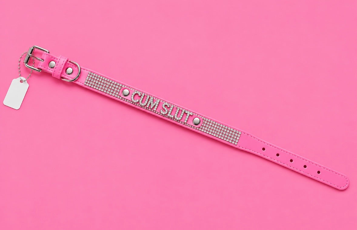 Rhinestone Statement Collar – Pink & Silver
