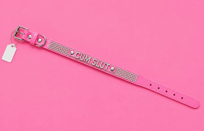 Rhinestone Statement Collar – Pink & Silver