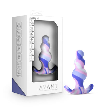 Avant Twilight Blue Silicone Anal Plug