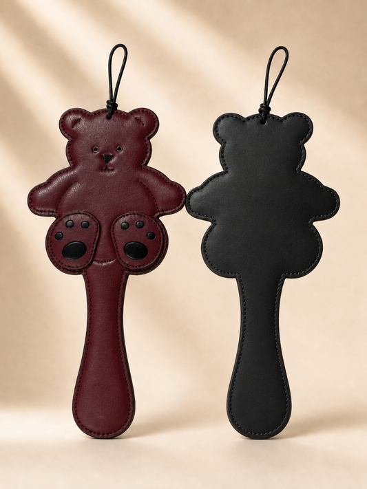 Bad Teddy Spanking Paddle – Burgundy & Black