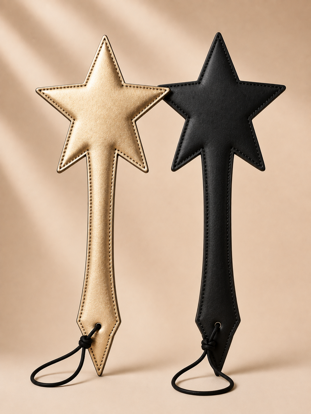 Starlight Double-Sided Spanking Paddle – Gold & Black