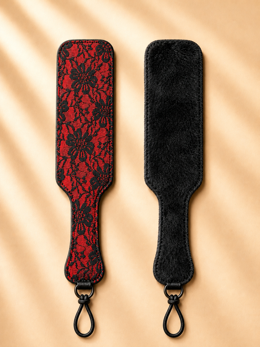 Scarlet Lace Double-Sided Spanking Paddle – Red & Black