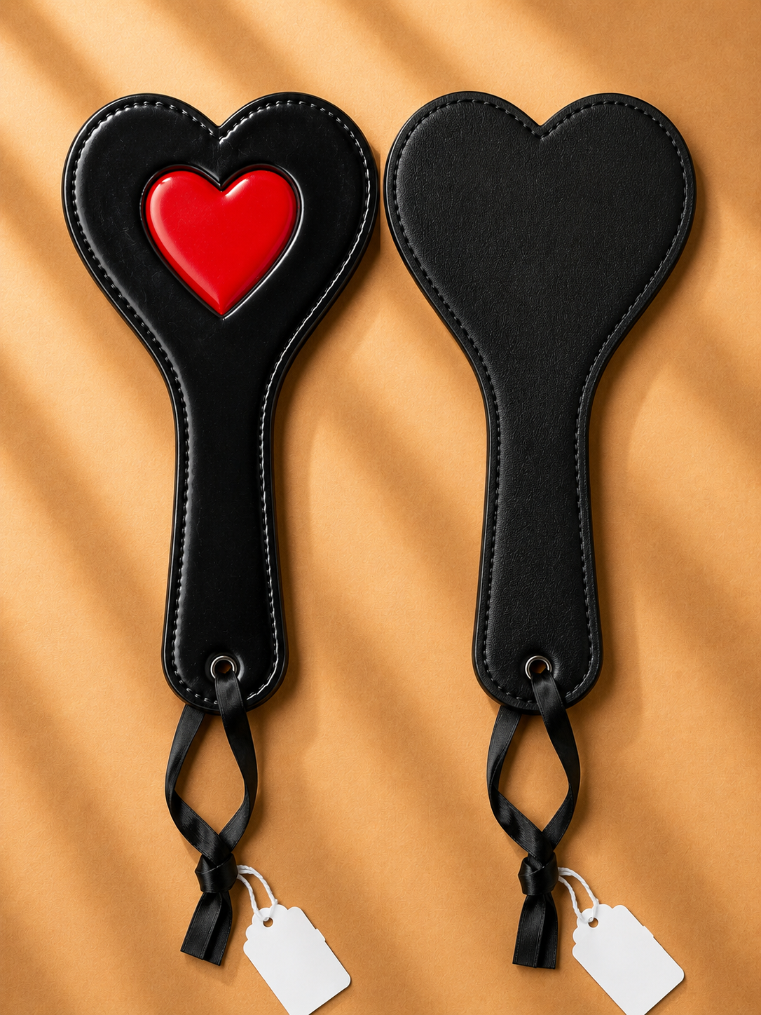 Heartbreaker Double-Sided Spanking Paddle – Black & Red