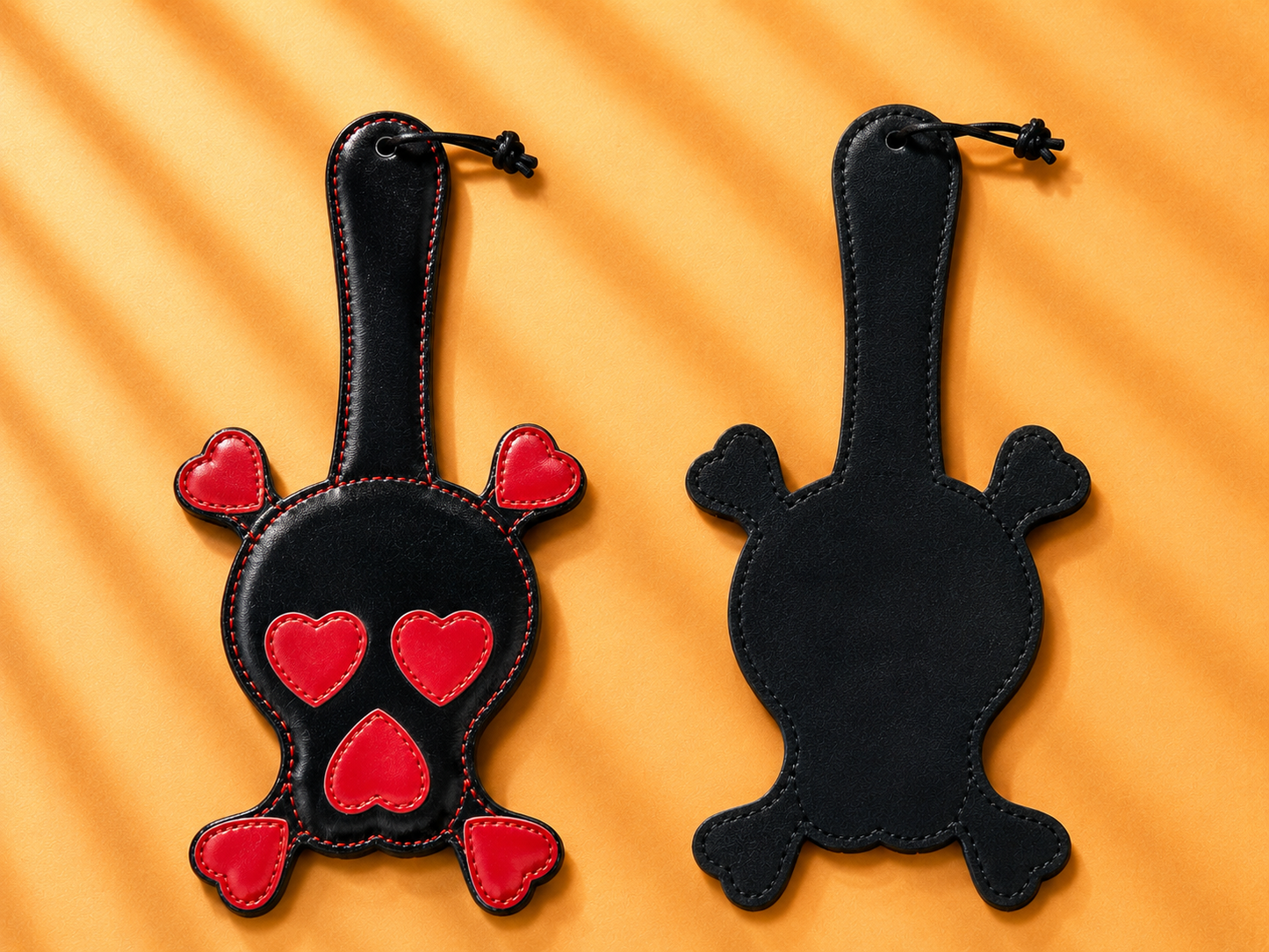 Heartbreaker Skull Spanking Paddle – Black & Red