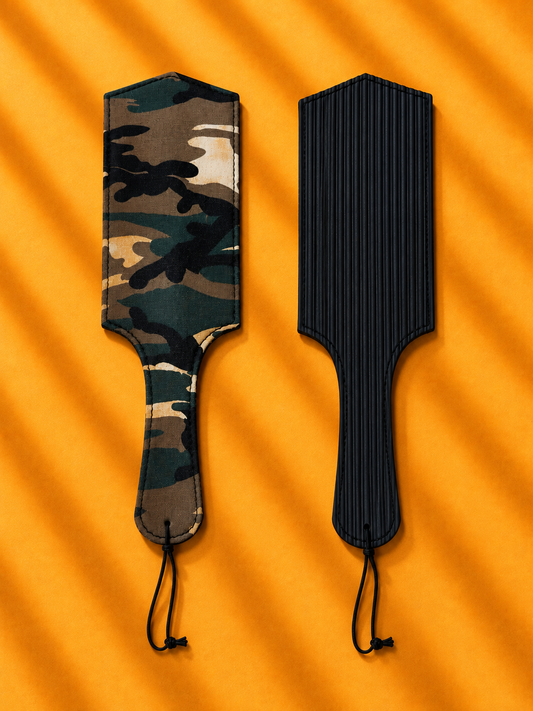 Camo Strike Double-Sided Spanking Paddle – Camouflage & Black