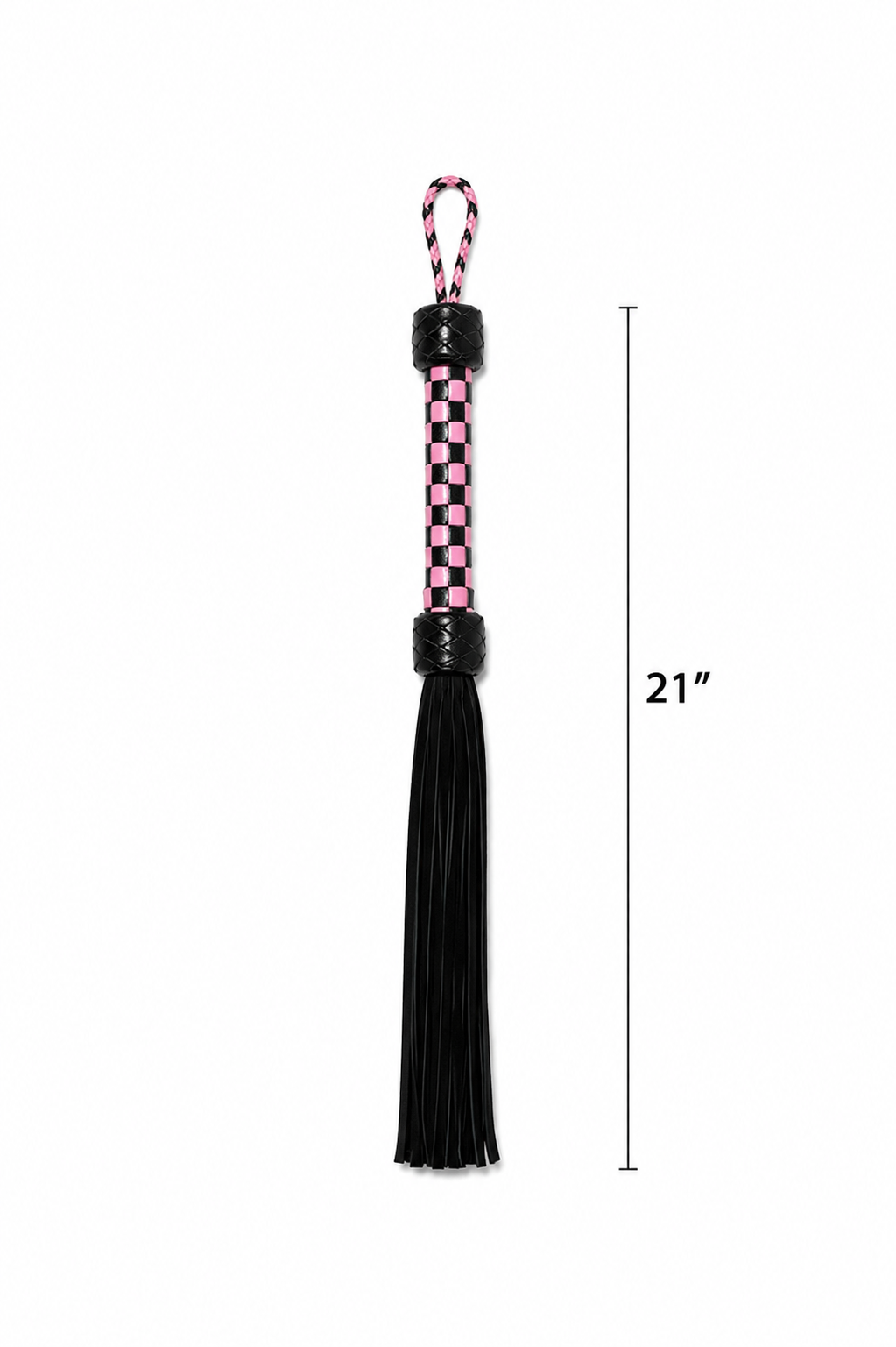 Pink Checkered Classic Flogger – Black & Pink