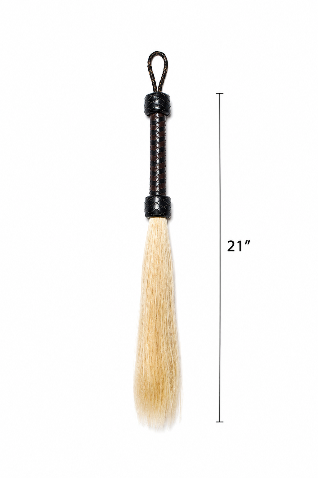 Blonde Tease Sensation Flogger – Black & Blonde