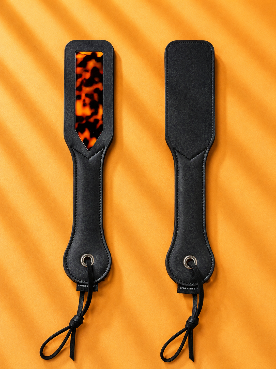 Sportsheets Tortoise Accent Spanking Paddle – Black & Amber