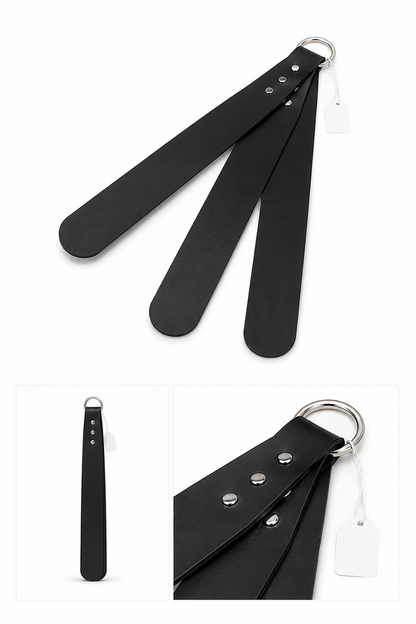Triple Strap Impact Slapper – Black, 12"