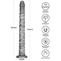 Lovetoy Vibrax Slider 16-Inch Vibrating Dildo with Suction Base