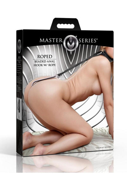 Master Series Roped Beaded Stainless Steel Anal Hook