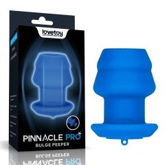 Lovetoy Pinnacle Pro Bulge Peeper Silicone Anal Plug - Beginner Prostate Massager (Blue)
