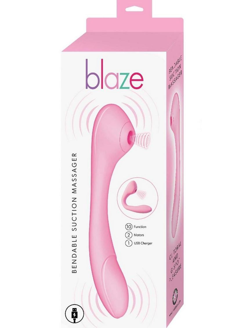 Blaze Bendable Rechargeable Silicone Clitoral Suction Massager