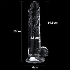 Lovetoy Flawless Clear 7.5-Inch Dildo with Suction Base