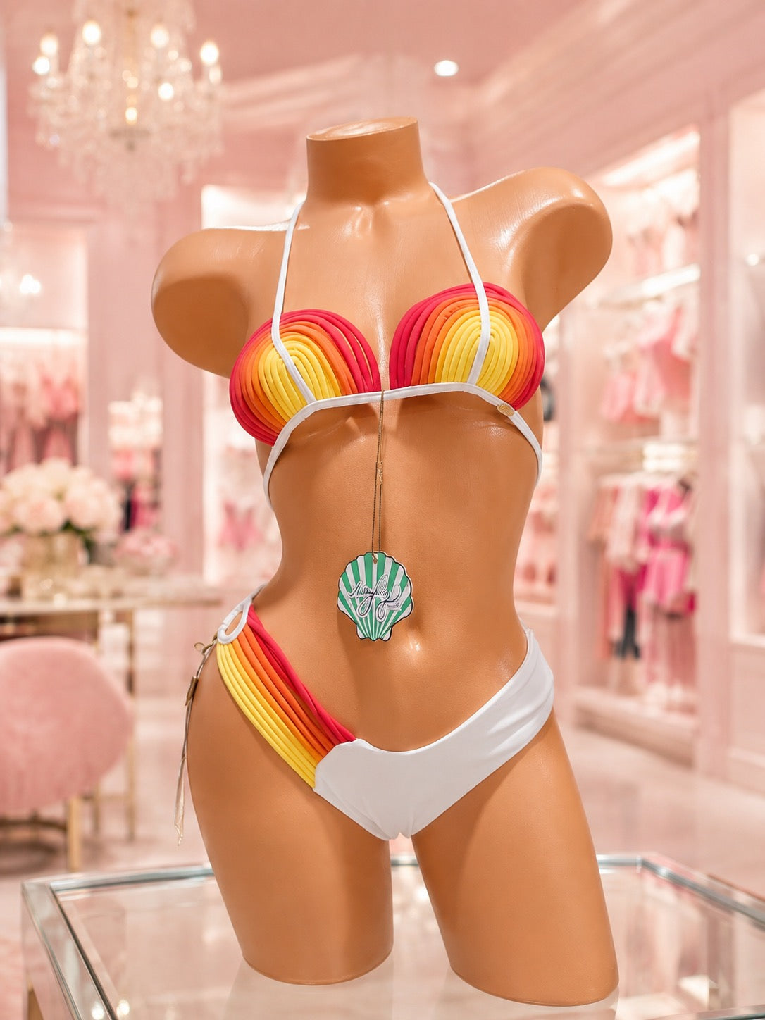 Meg Liz Sunset Glow Ombré Bikini Set