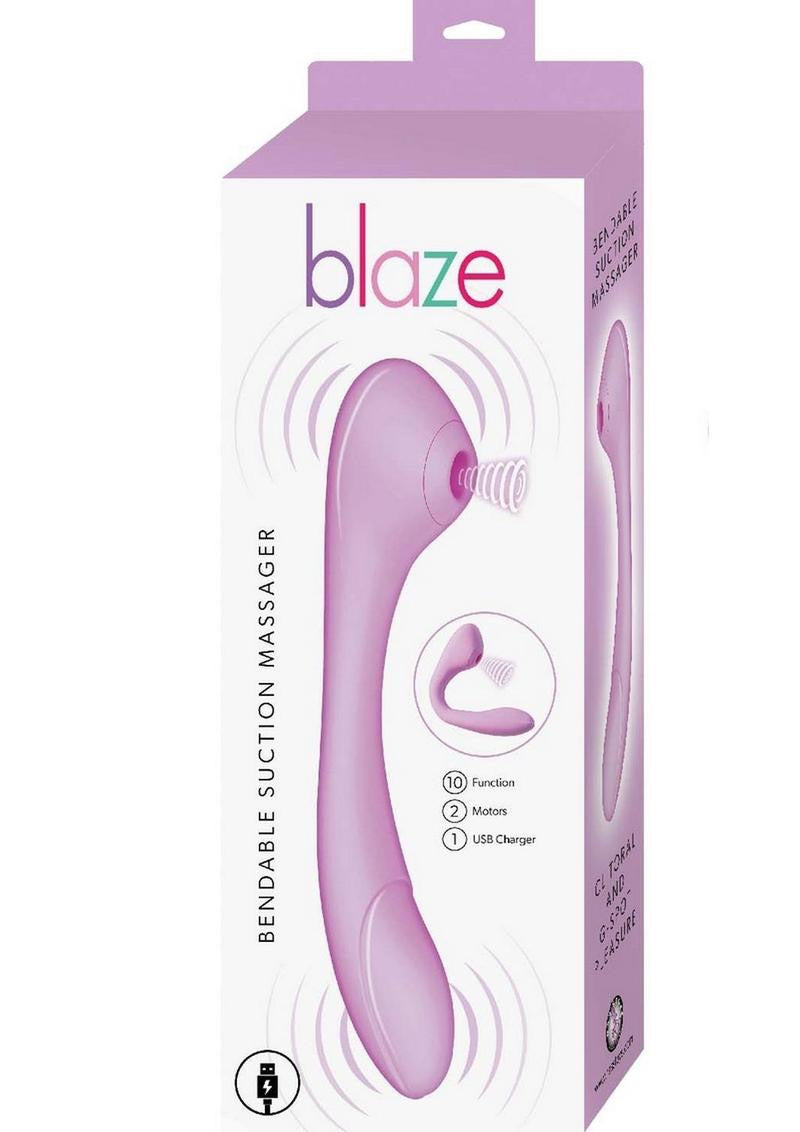 Blaze Bendable Rechargeable Silicone Clitoral Suction Massager