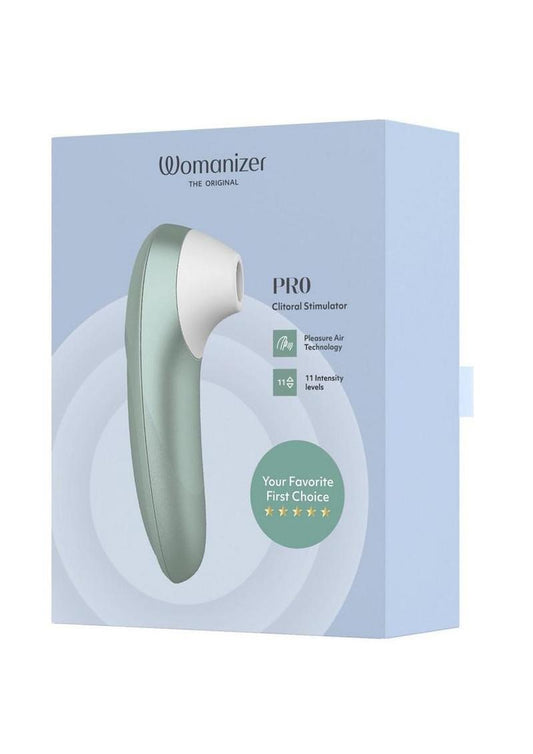 Womanizer Pleasure Air Pro Rechargeable Clitoral Stimulator – Sage Green