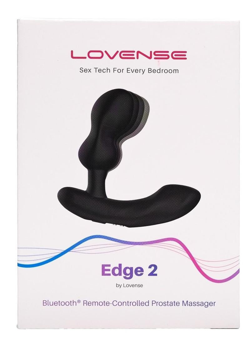 Lovense Edge 2 App-Controlled Adjustable Prostate Massager – Black