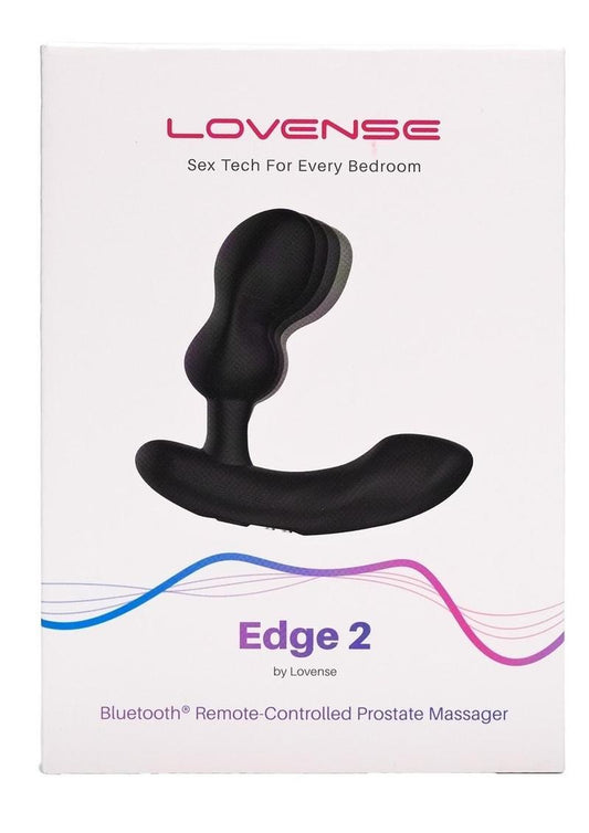 Lovense Edge 2 App-Controlled Adjustable Prostate Massager – Black