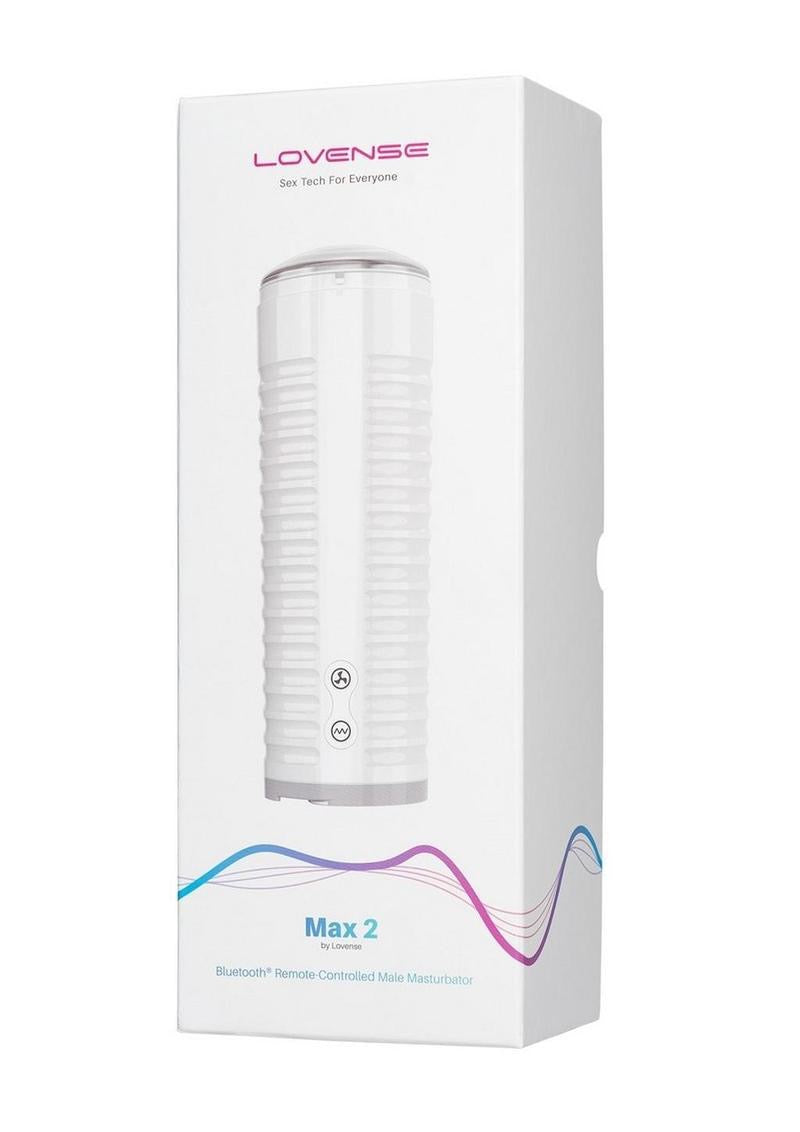 Lovense Max 2 App-Controlled Interactive Male Masturbator – White